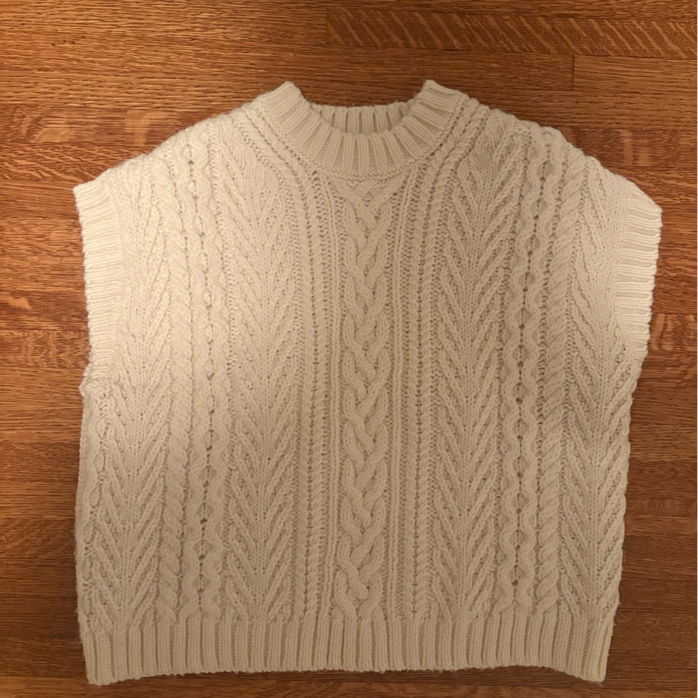 H&M Cable Knit Sweater Vest